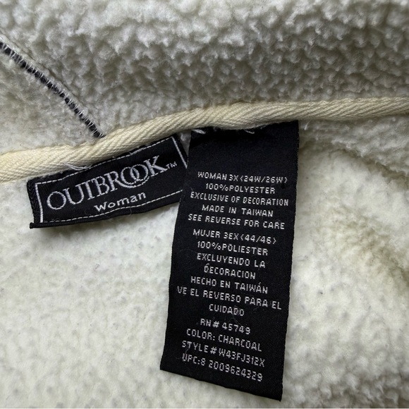 Dark Gray Floral Women's Hoodie - Picture 4 of 4